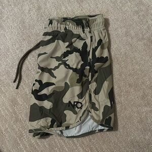 green camo shorts
